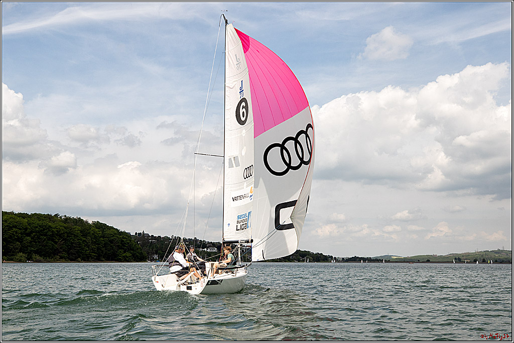 J70 - WOODLAND, 12.06.2021 Segelboot; Segeln; Woodland; Spinnaker; J70; Sorpesee; Sauerland